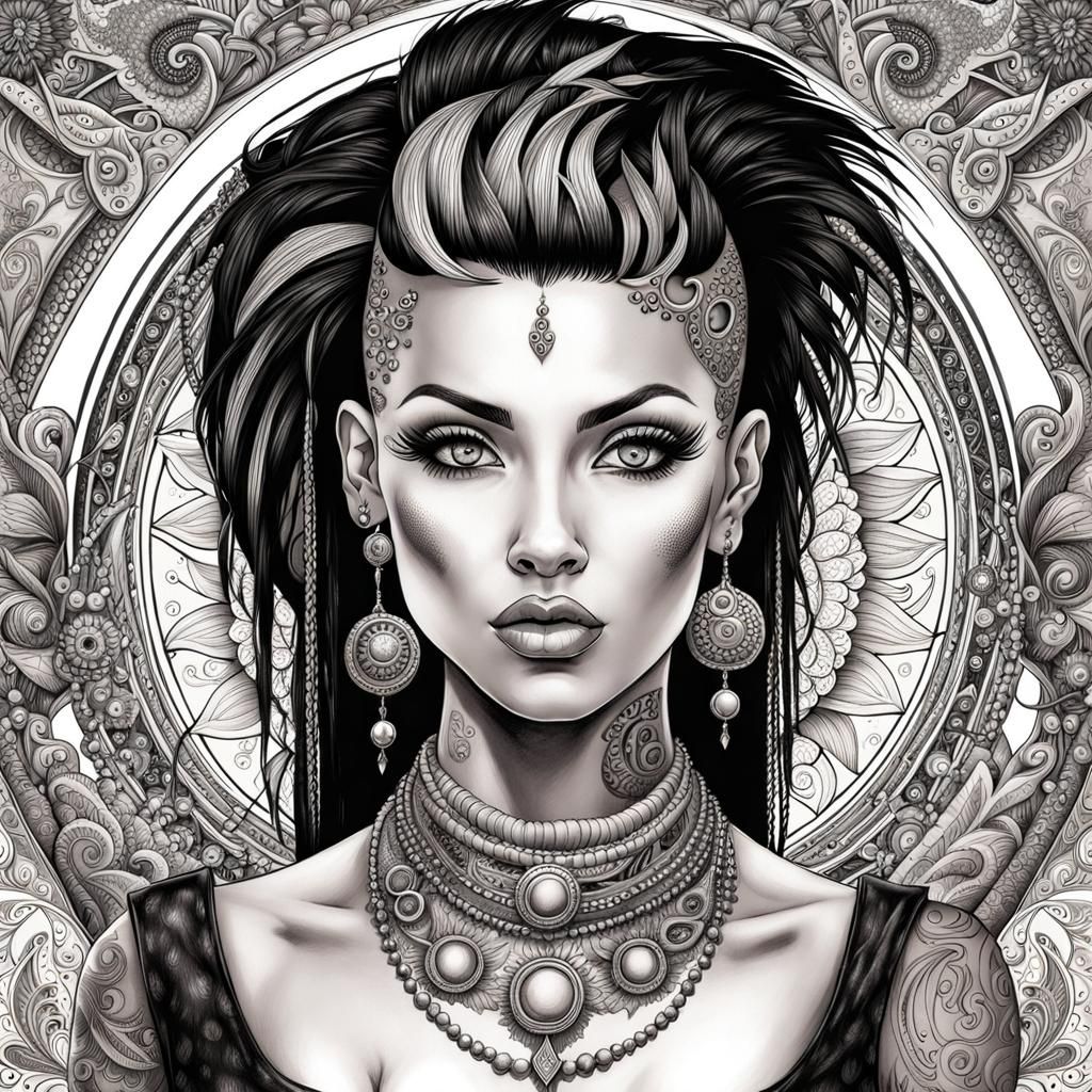 Punk Rock Girl 4 AI Generated Artwork NightCafe Creator punk-rock-girl-4-ai-generated-artwork-nightcafe-creator