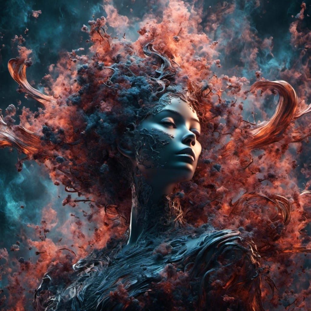 <lora:Mnemcore:1.0> hyperspatial vapor nebulosa goddess
