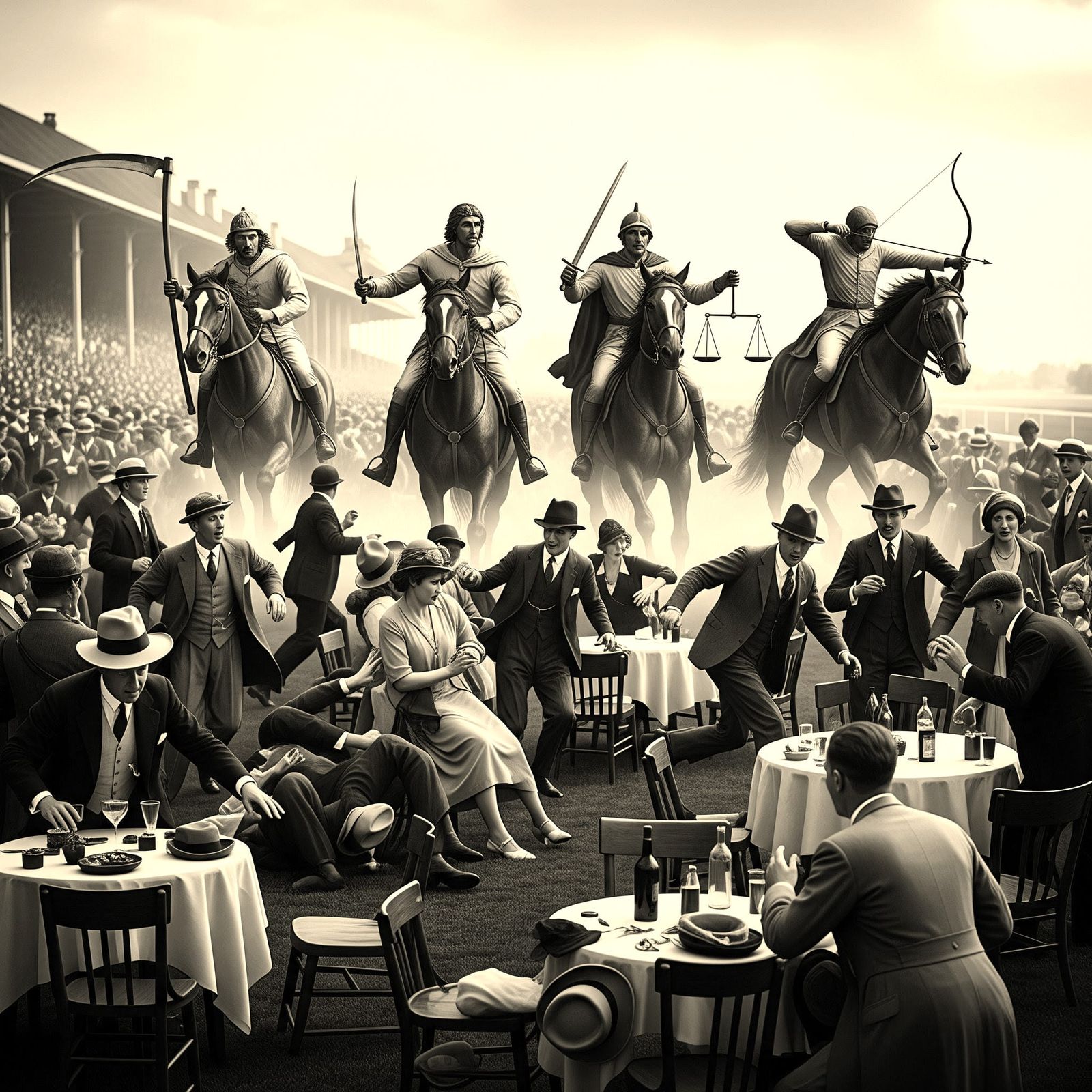 Bad timing by the Four Horsemen of the Apocalypse