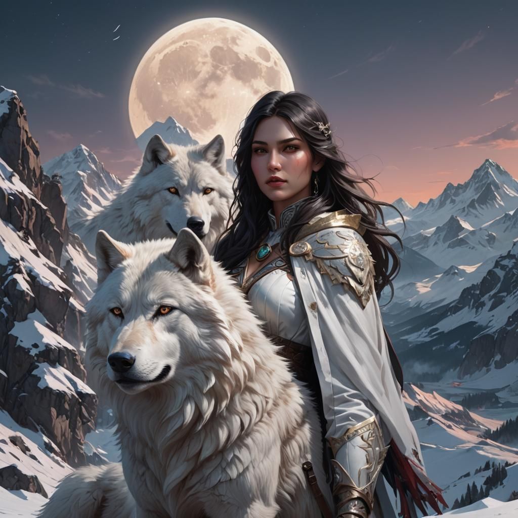 The Princess of the Wolves - AI Generated Artwork - NightCafe Creator