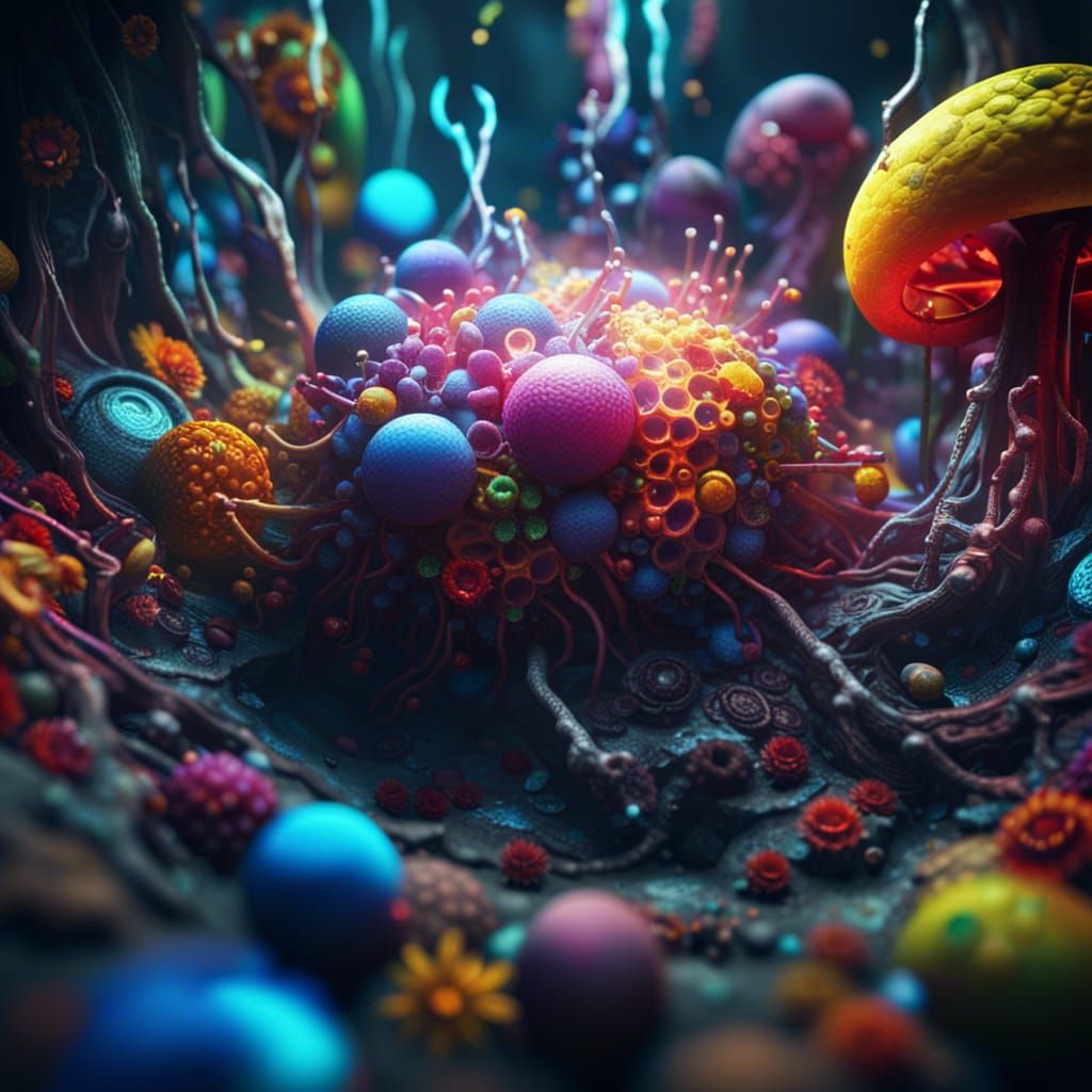 An alien virus - AI Generated Artwork - NightCafe Creator