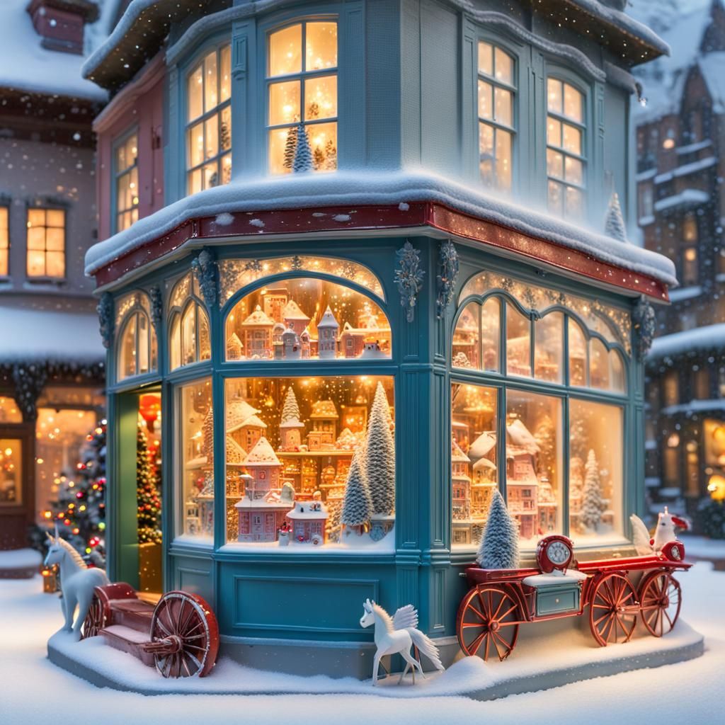 Christmas Wonderland Window Display  by @BlueAngel92