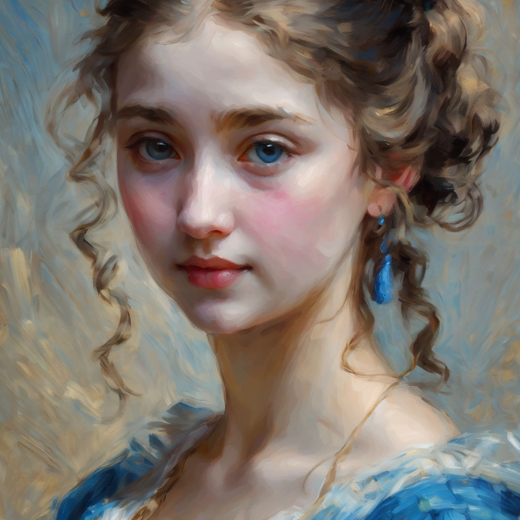 Girl in a blue dress (1)