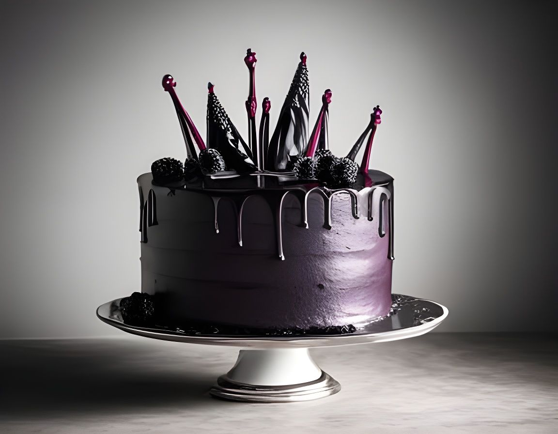 Tim Burton s cake 1 AI Generated Artwork NightCafe Creator