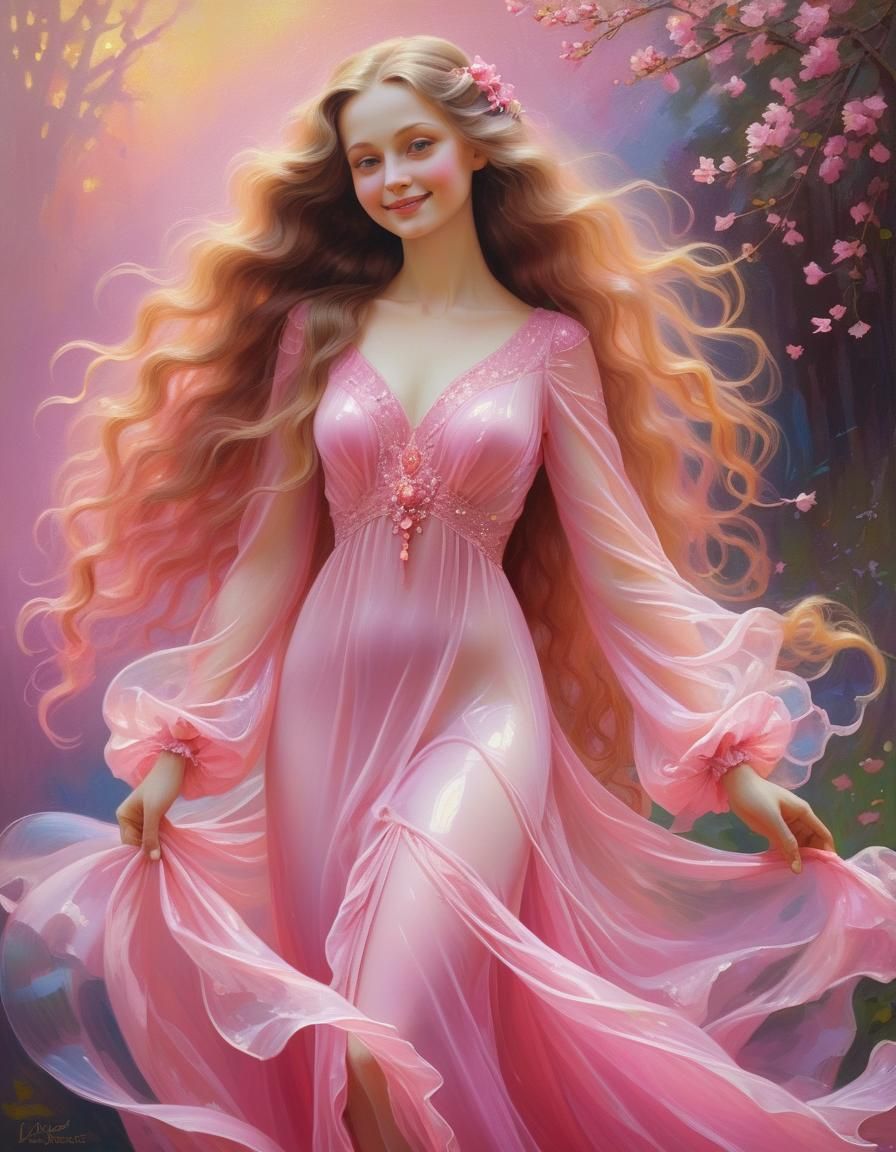 Lady in pink dress_Trials with Victor Nizovtsev
