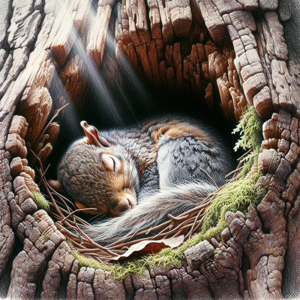 Napping Squirrel