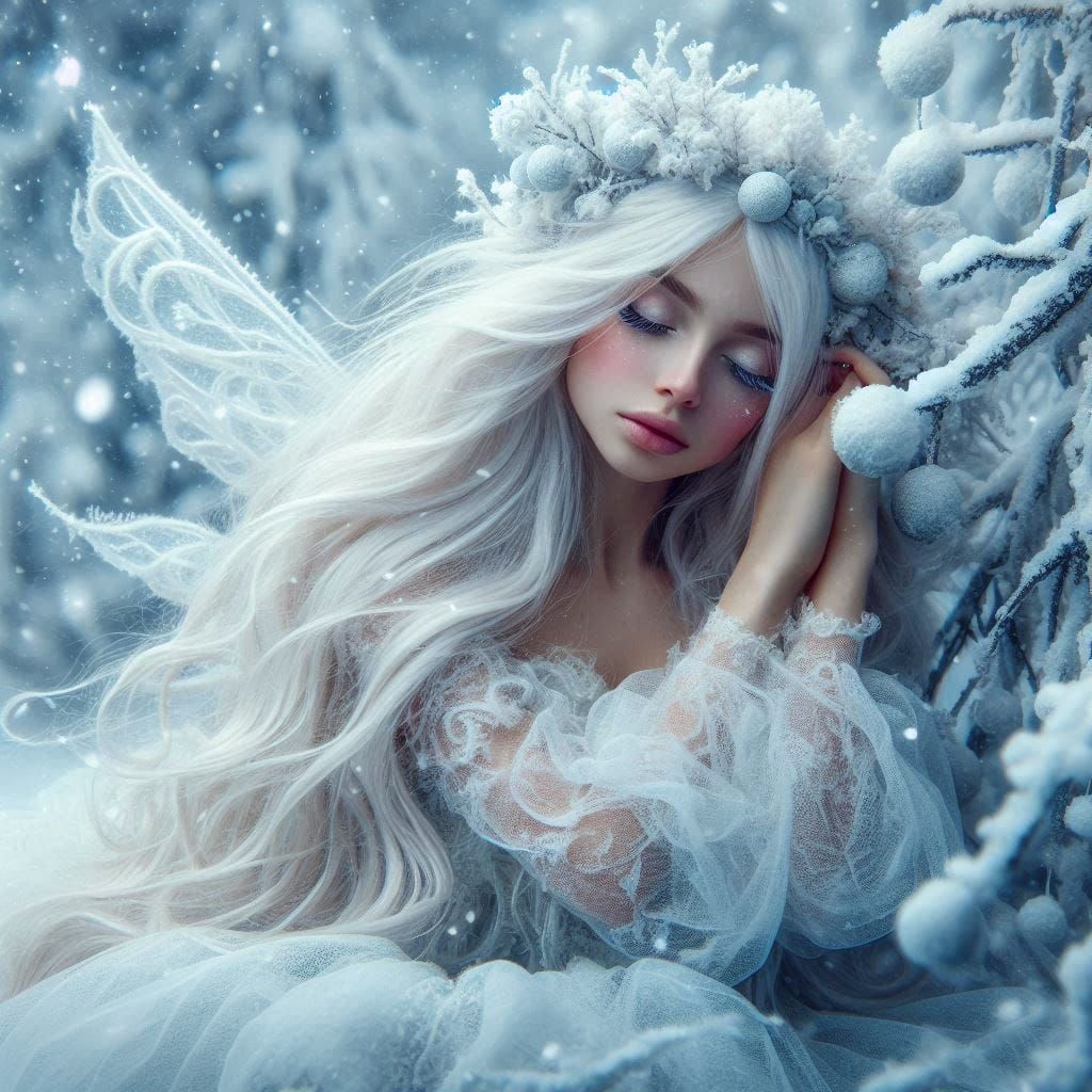 Winter Fairy Winter Sleep