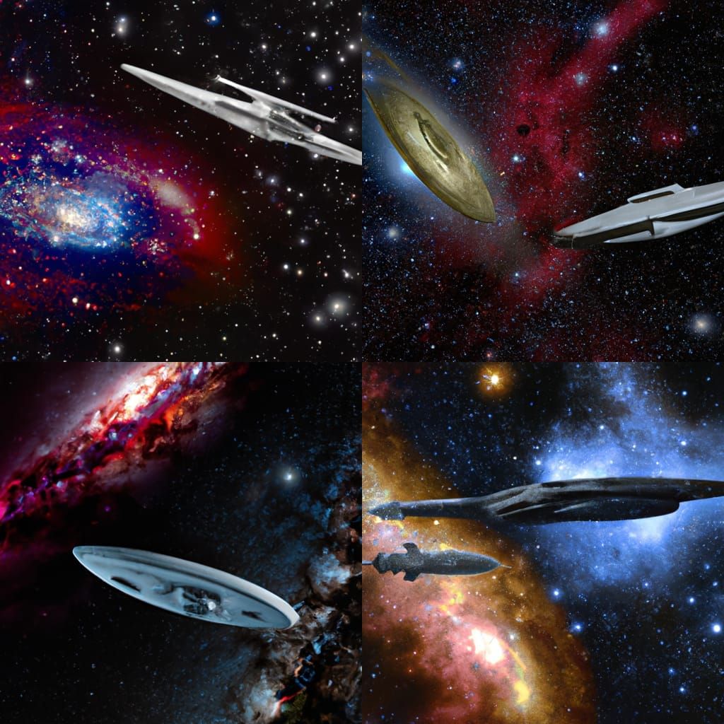 USS Enterprise versus the original Battlestar Galactica in a space ...