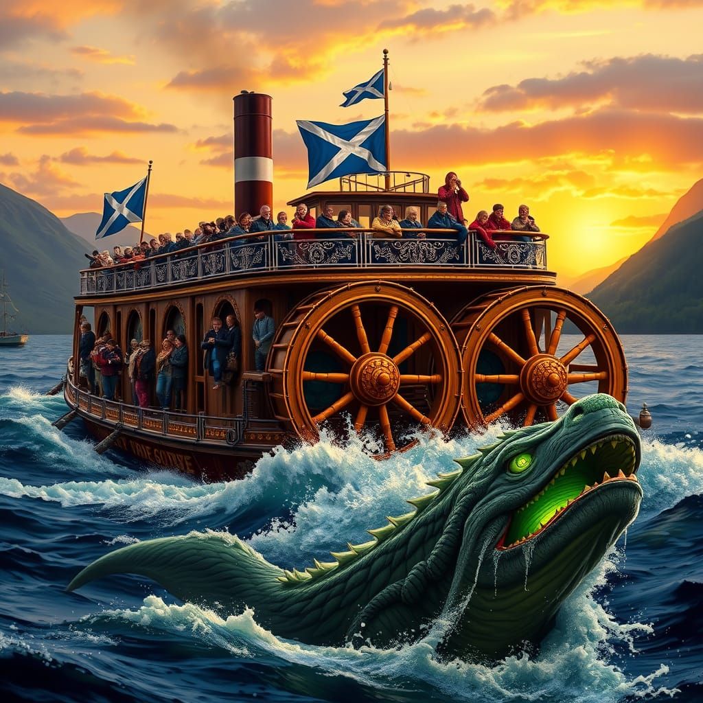 Nessies younger brother showing off.