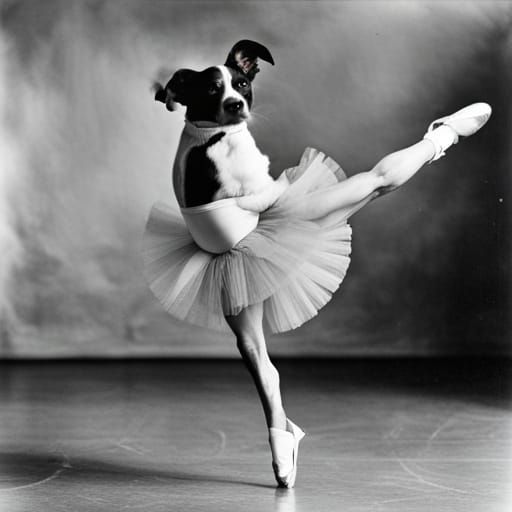 ballet dancing dog