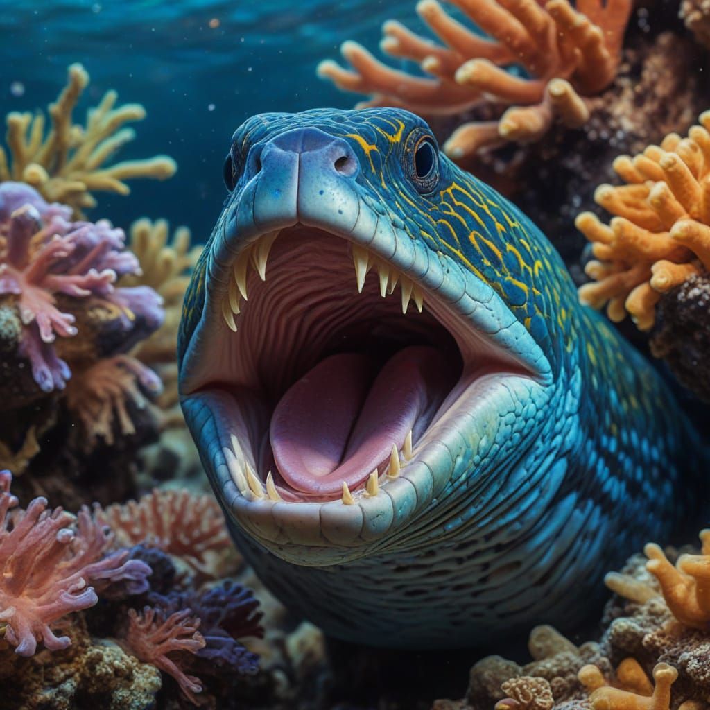 This Moray - eel was happy to see me …