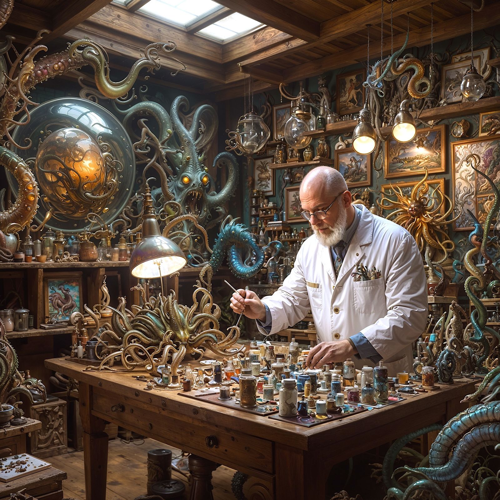 The artist in his atelier - Bizarre Variations #13