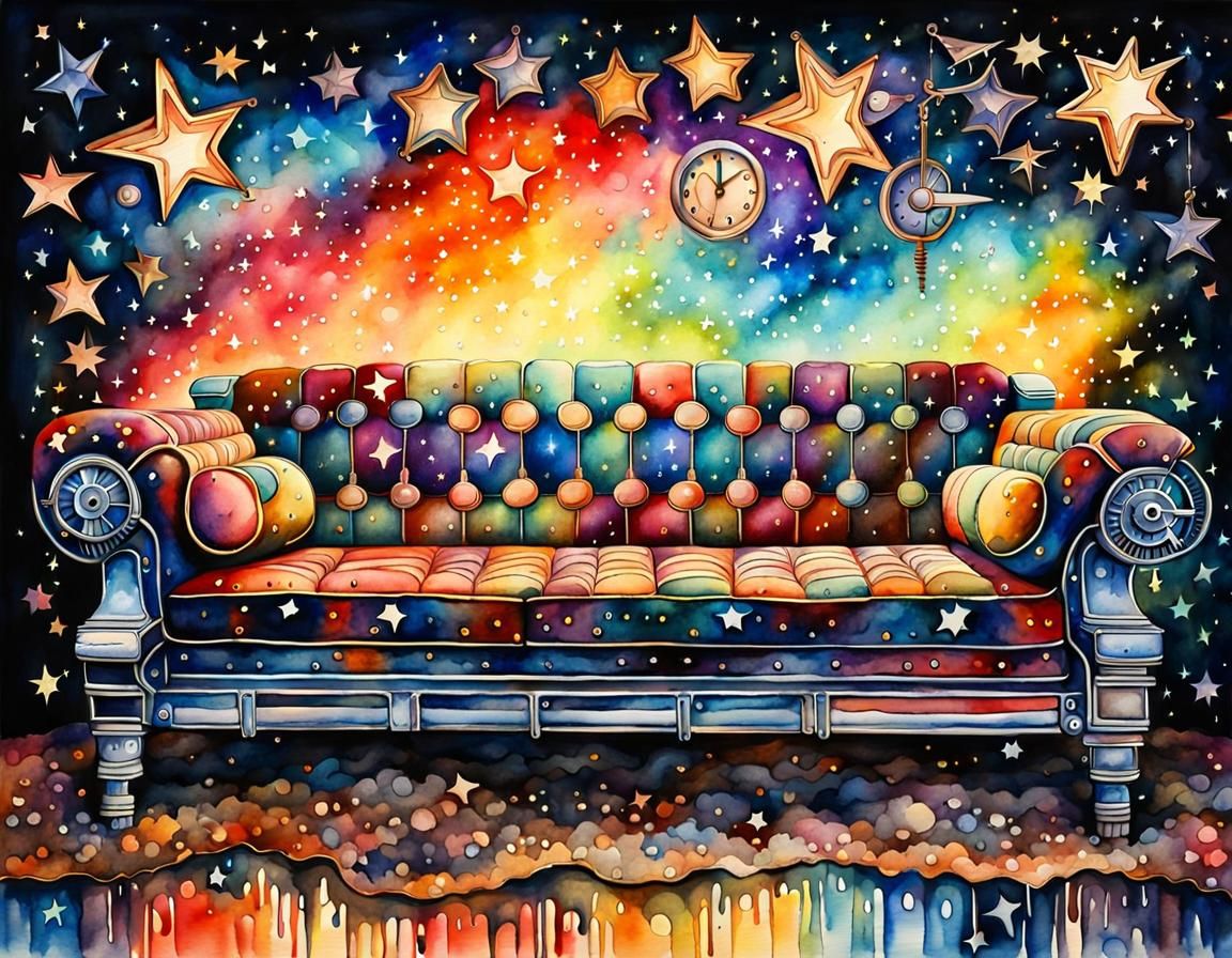Star Couch 55 Comfy eh? AI Generated Artwork NightCafe Creator
