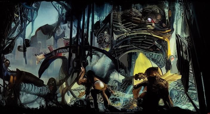Marvel Comics, Studio Ghibli, ultra-detailed,  hyper-colors,...