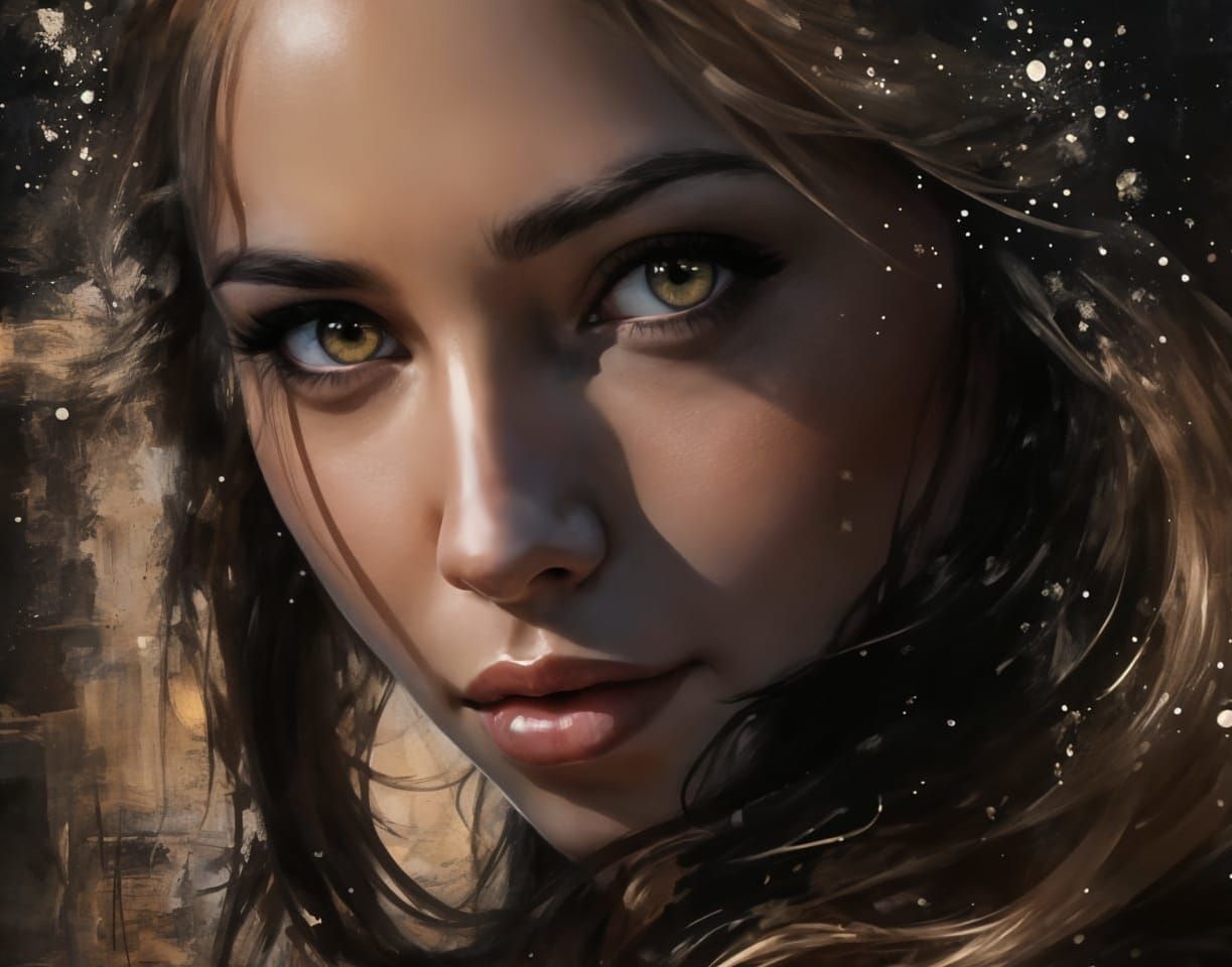 "The Look" came 205/243 in Rosie's Portrait challenge but I don't care. I think she's inscrutably beautiful 😊🙌✨