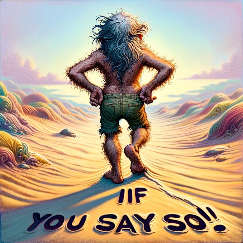 IF YOU SAY SO!