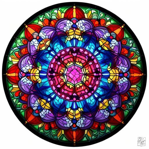 Stained Glass Flowers
