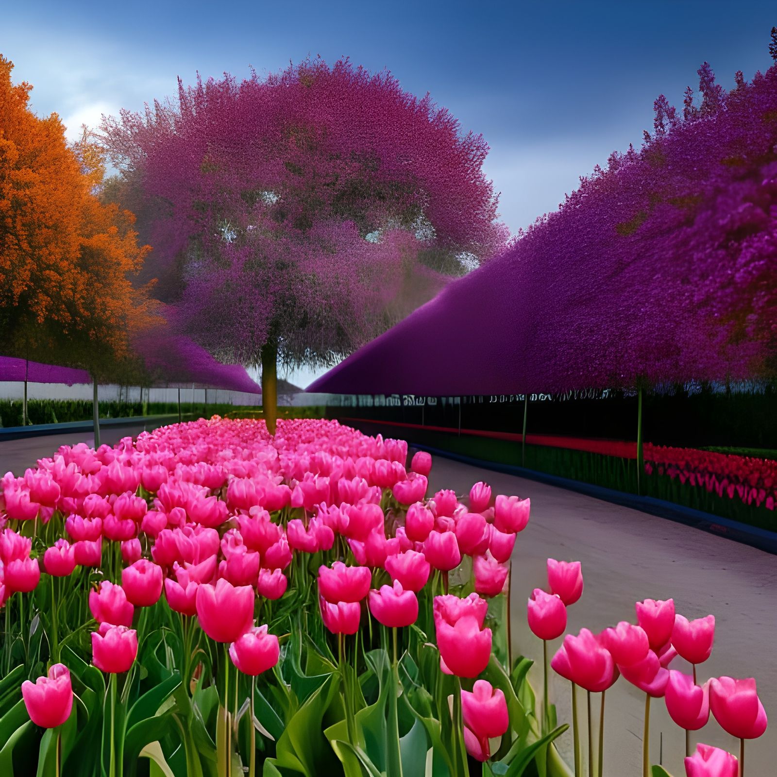 Garden street AI Generated Artwork NightCafe Creator