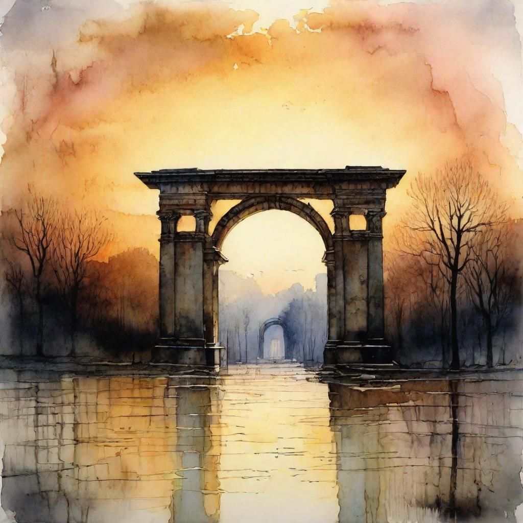 Brandenburger Gate by morning light