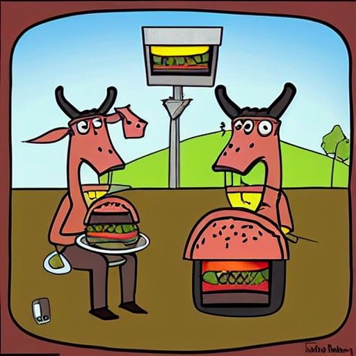 A plague turned us into mutant cows.