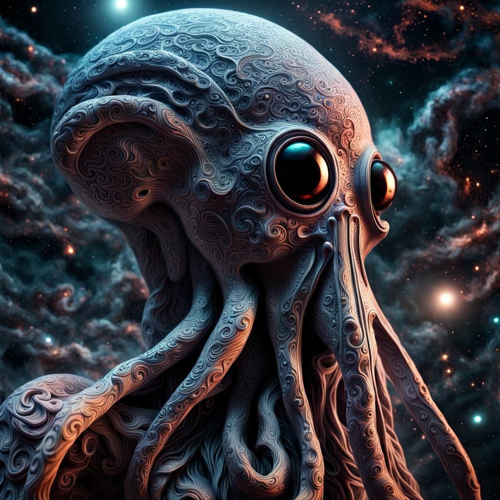 Galactic Squidman - AI Generated Artwork - NightCafe Creator