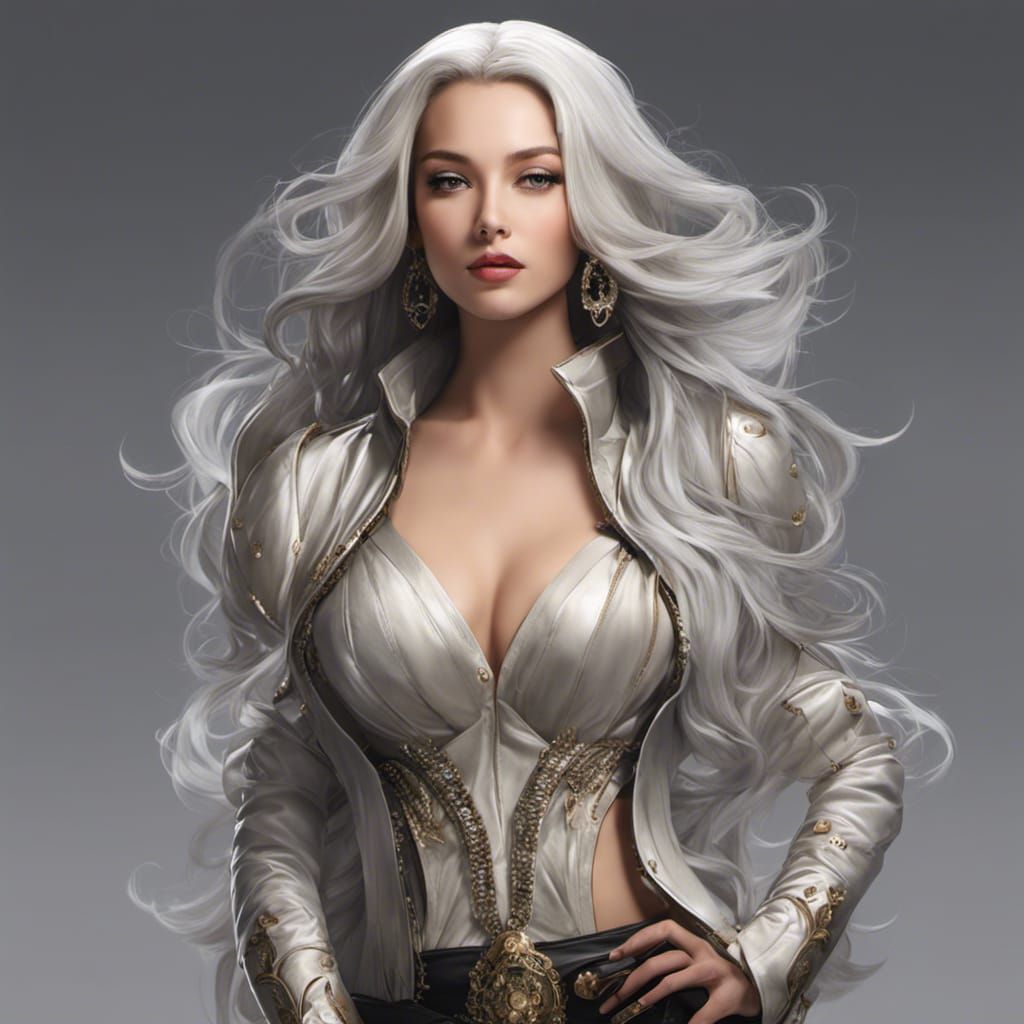 Frauenbildnis "Lady mit grauen Haaren" 03