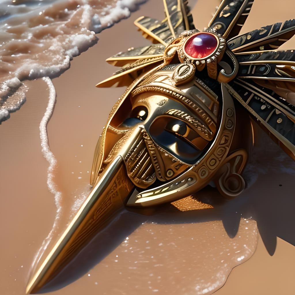 Golden mask