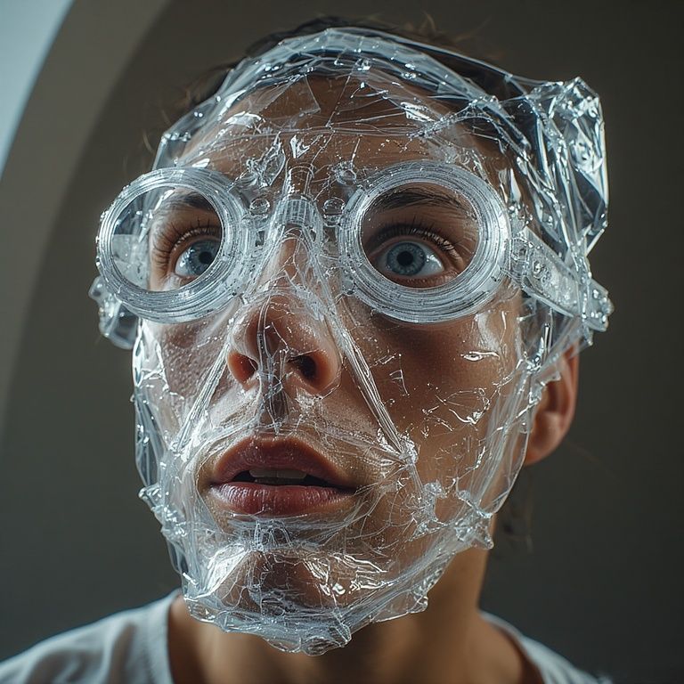 mask that completely blocks AI facial recognition