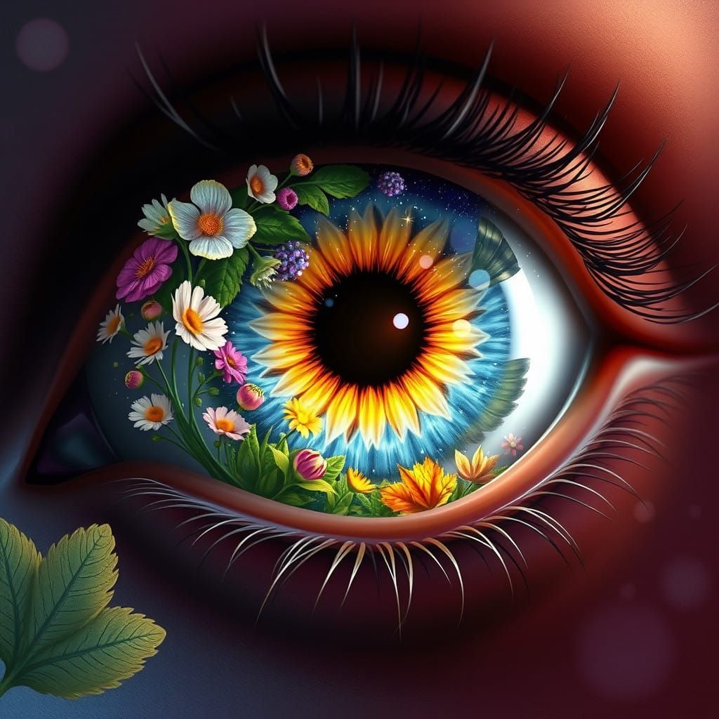 Surreal Eye Portal Transports Viewers Through the Seasons in...