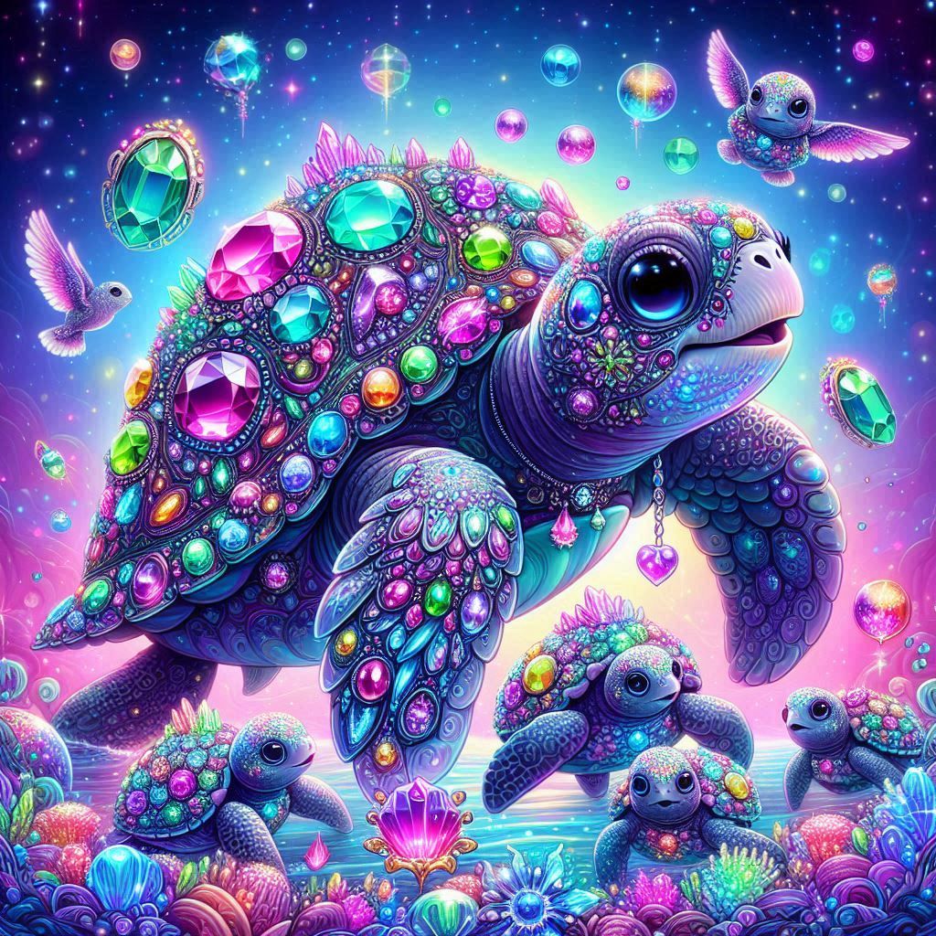 sea turtle & baby sea turtles