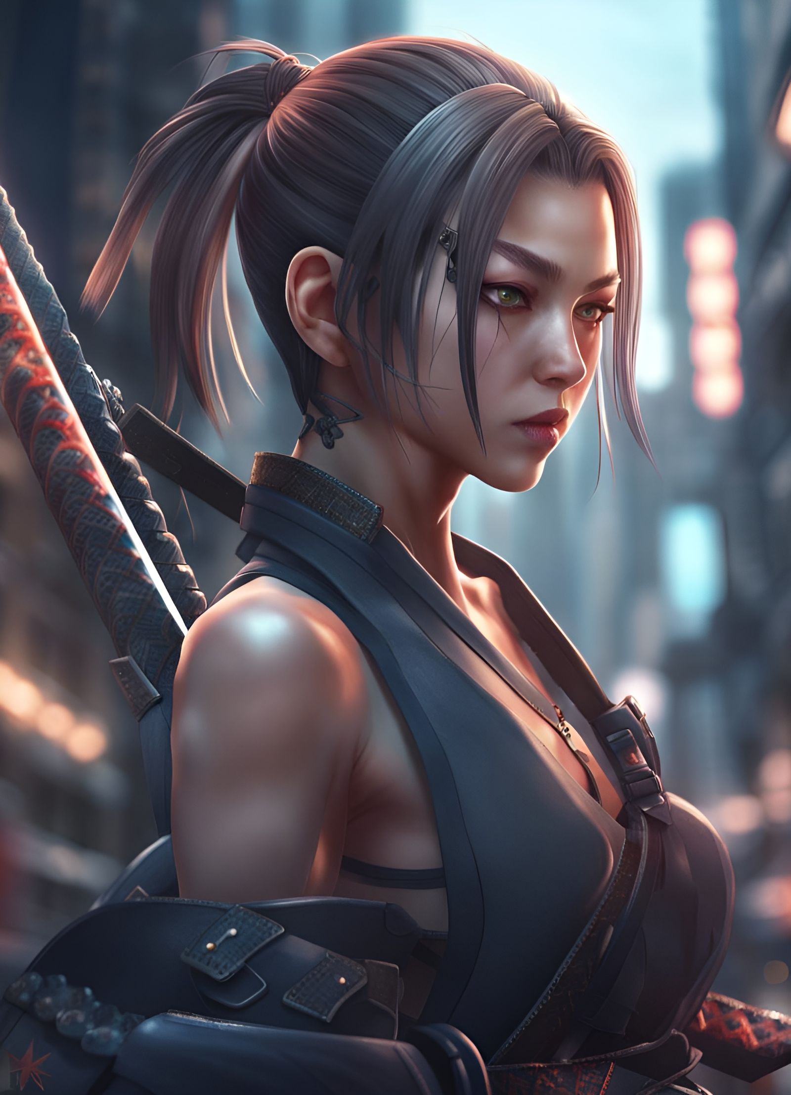 Ninja girl - AI Generated Artwork - NightCafe Creator