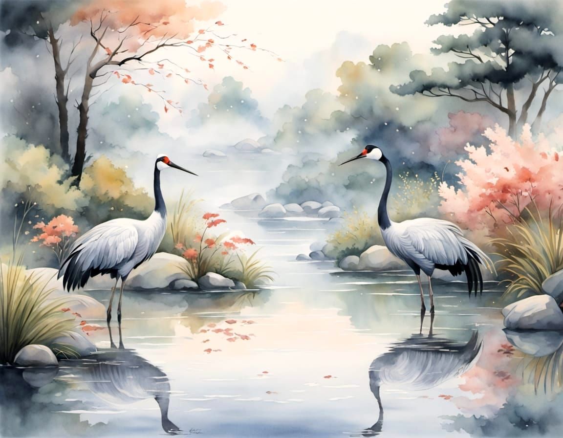 Cranes  by @JarrelofPern