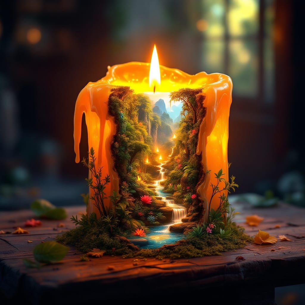 By The Melting Candle  by @Julie