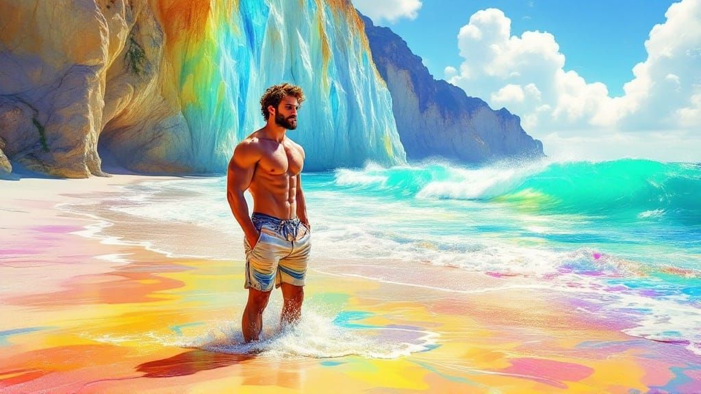 Time at the Beach  by @Textured Color