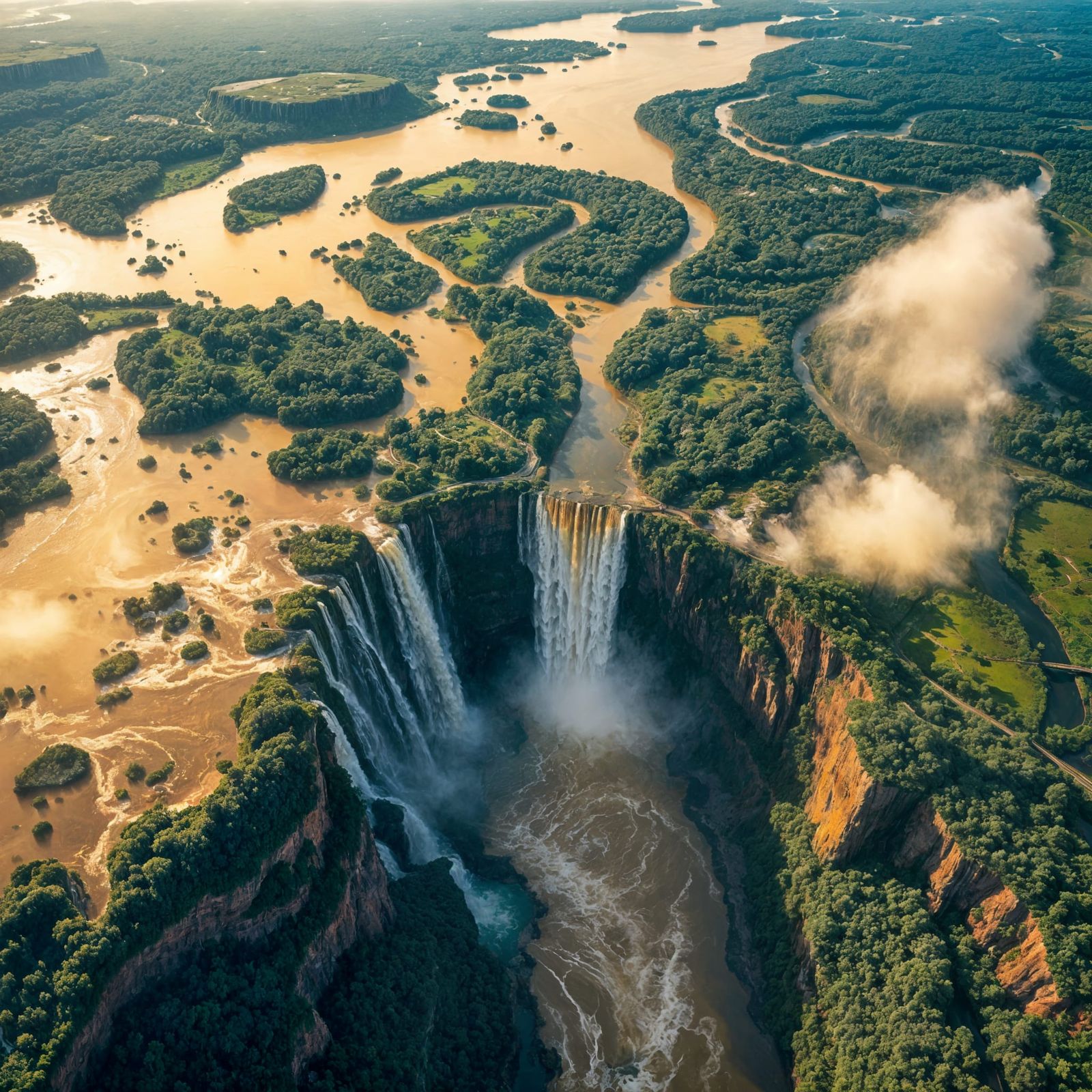 Iguazú Falls  by @Drone fly