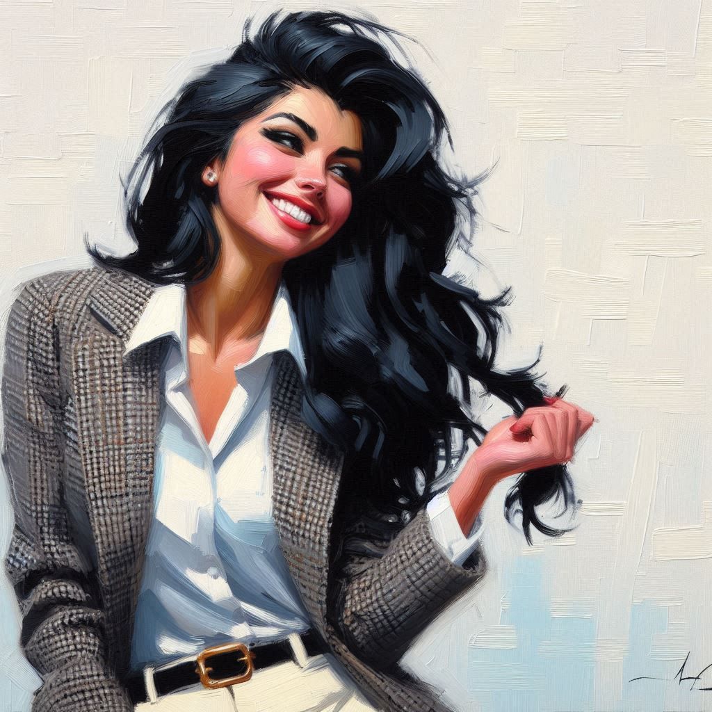 A Happy Pin Up Portrait