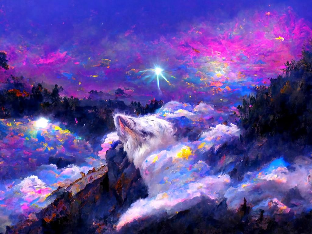 bright moon in the night