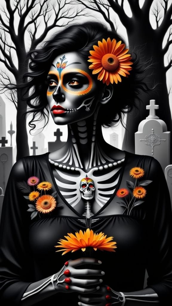<lora:DDM Calavera 2:1.0> <lora:Cubism Bones:1.0> <lora:Ofrenda:1.0> <lora:Punk SN2:1.0> Alebrijes day of the dead