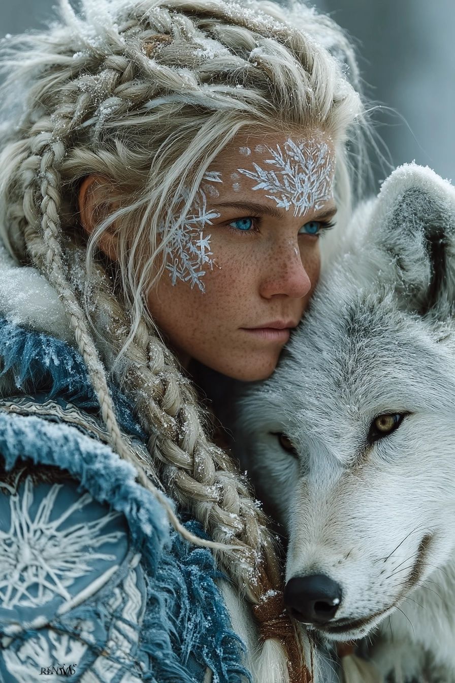 Woman and Wolf