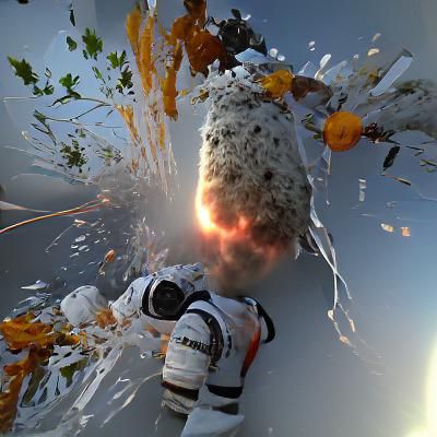 astronaut exploding