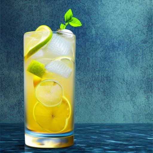 ambrosia greek mythology refreshing drink delicious crystal clear vibrant. detailed matte background photorealistic 8K r...