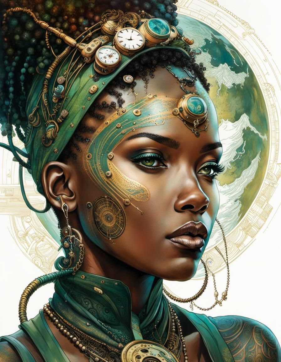 Green portrait