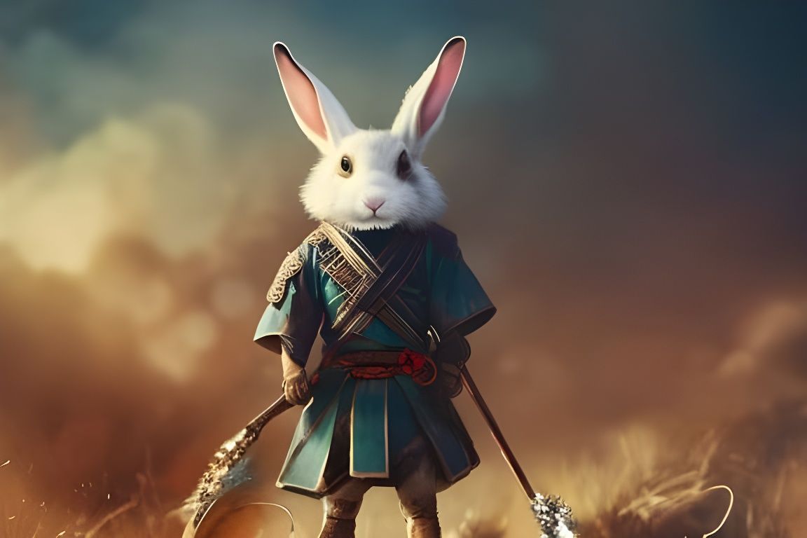 Samurai Rabbit - AI Generated Artwork - NightCafe Creator