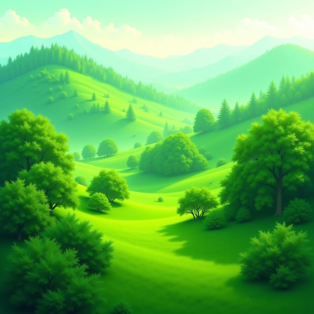 green <lora:The Green of Red:1.0>