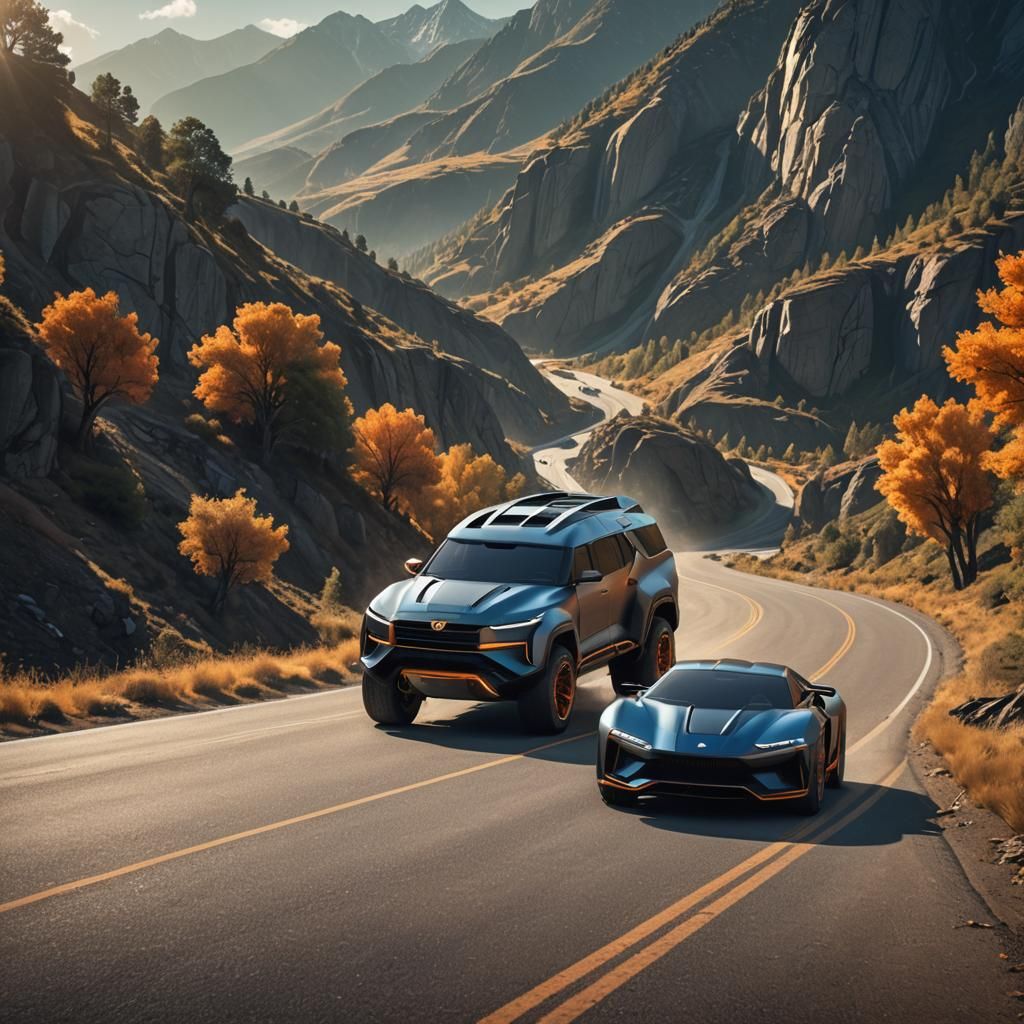 Futuristic Off-Road Vehicle Concept Art