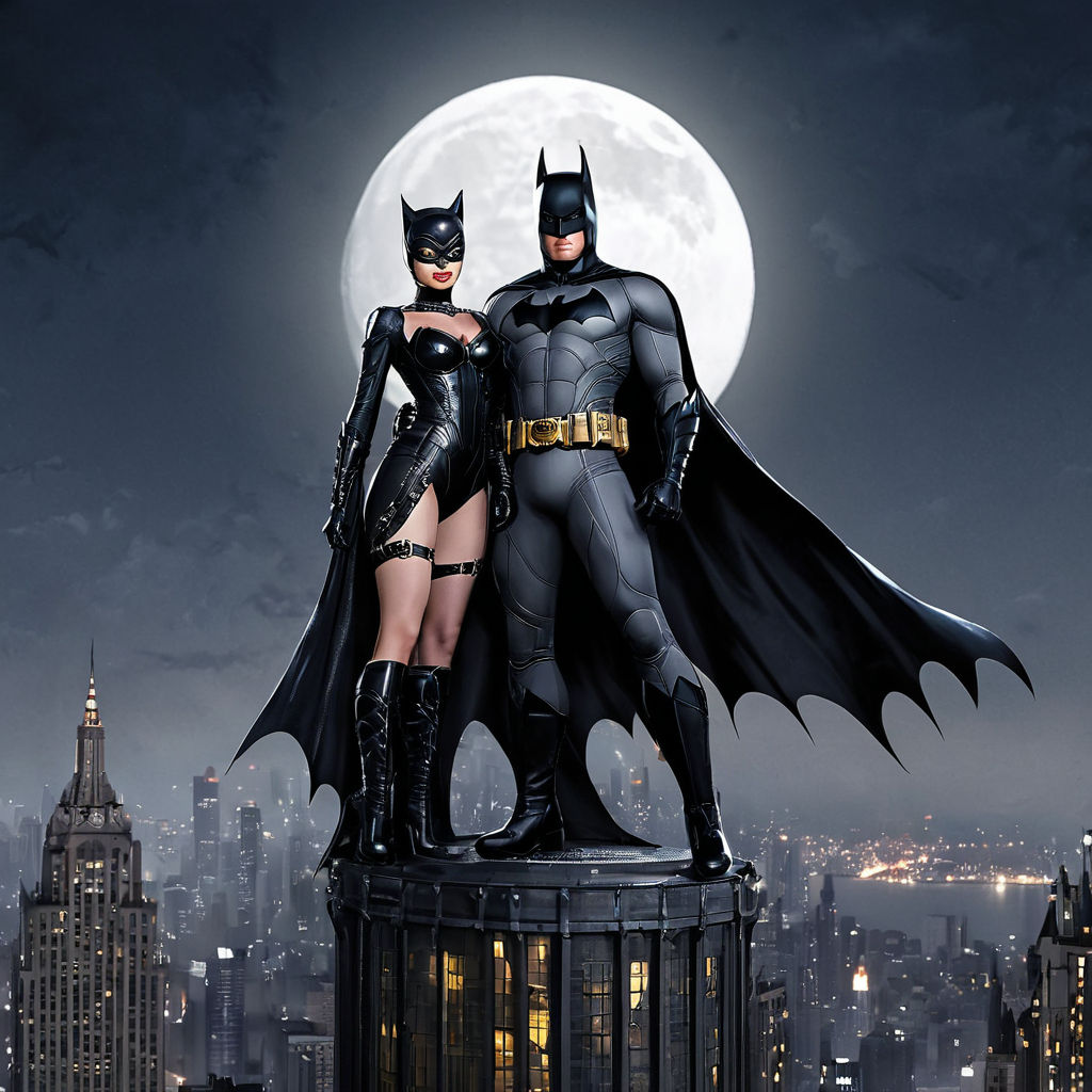 Batman and cat woman