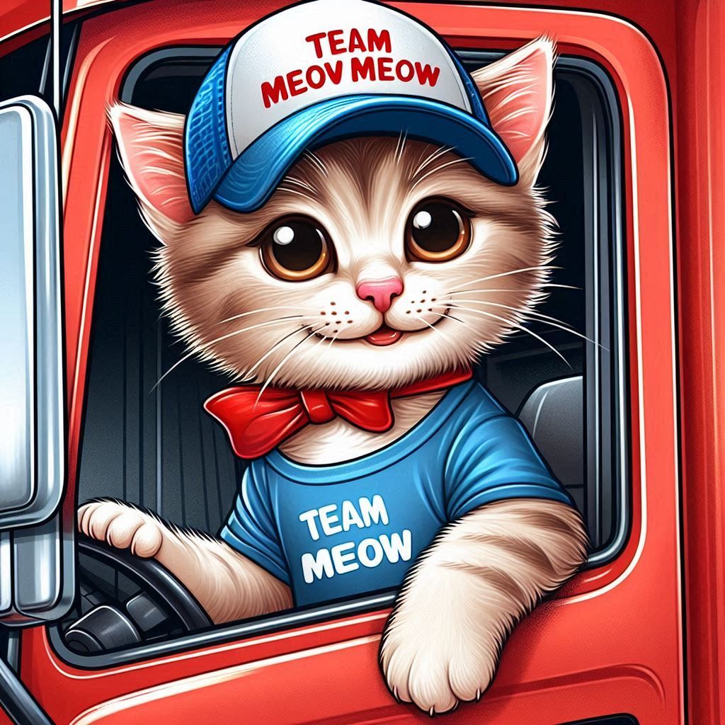 TEAM MEOW MEOW TRUCKING.
