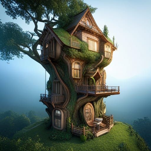 huge tree house