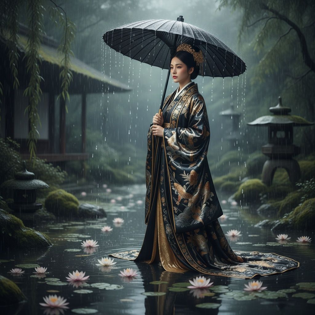 Lotus Empress in the Rain