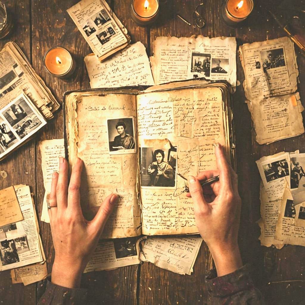 restoring an antique diary